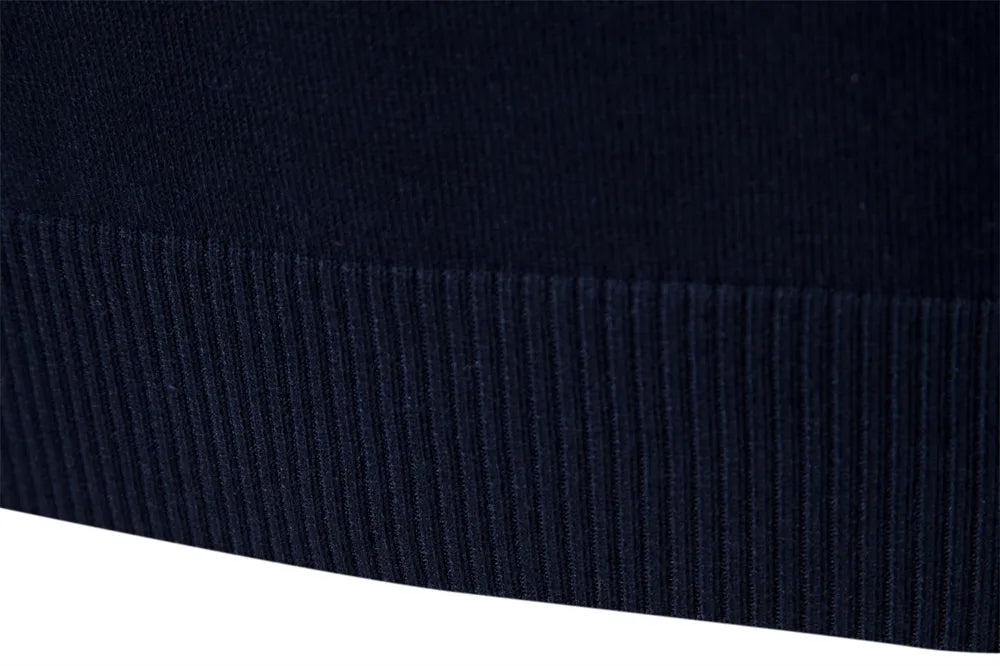 Herren Strickpullover mit Reißverschluss – Moderner Streifen-Look für Alltag und Freizeit