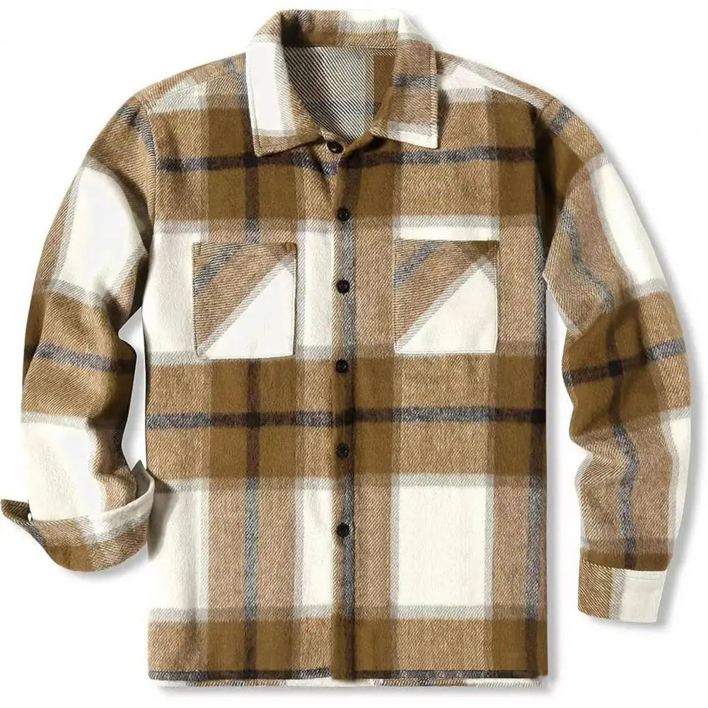 Harold – Herren Flanellhemd mit Karo-Muster und Brusttaschen