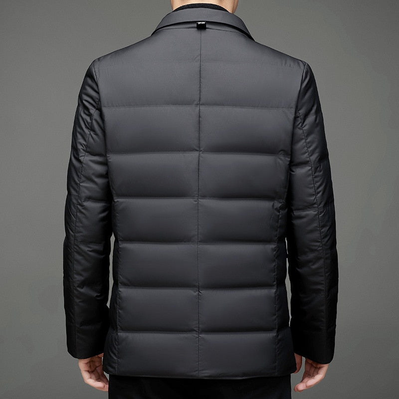 Herren Steppblazer Modern Business Casual Winterjacke – Elegant & Vielseitig