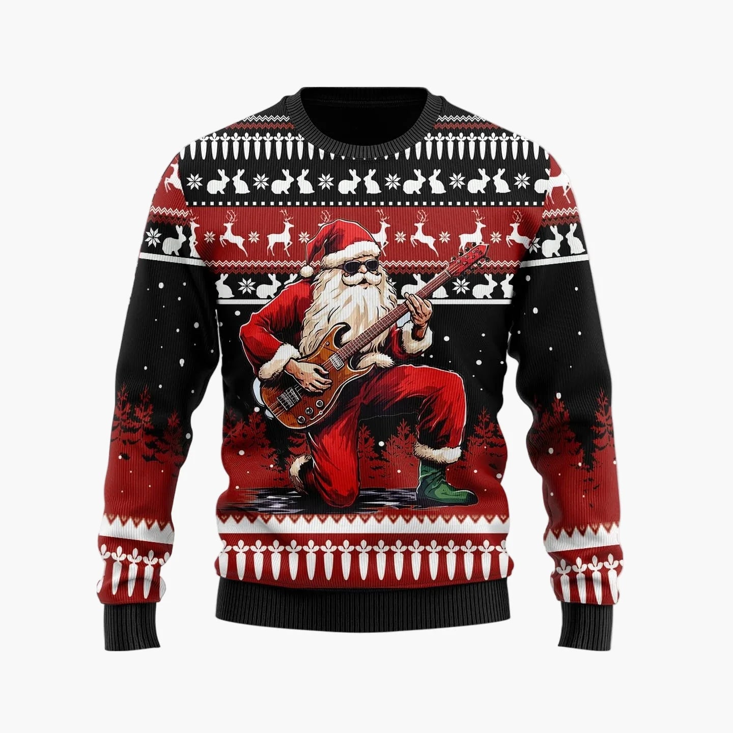 Herren Ugly Christmas Sweater mit witzigem Santa Claus Motiv – Lustiger Weihnachtspullover für Festtage & Partys