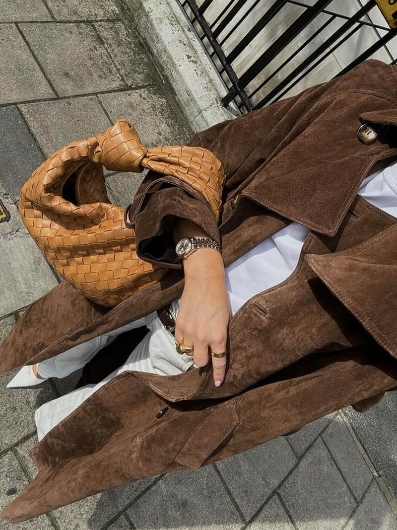 Damen Trenchcoat Longline mit Gürtel – Eleganter Mantel für stilbewusste Frauen