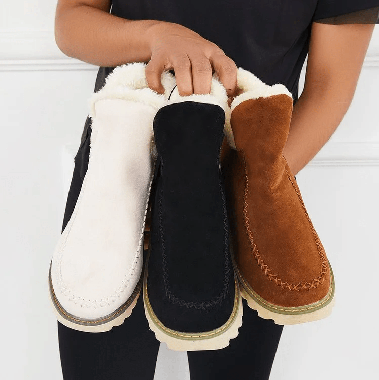 Damen Winter-Stiefel Komfort Warm Gefüttert für Alltag & Outdoor