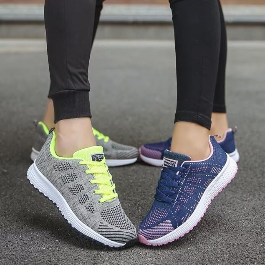 Damen Sneaker Freizeitschuhe mit Atmungsaktivem Mesh – Bequeme Sportschuhe für Alltag, Fitness & Spaziergänge