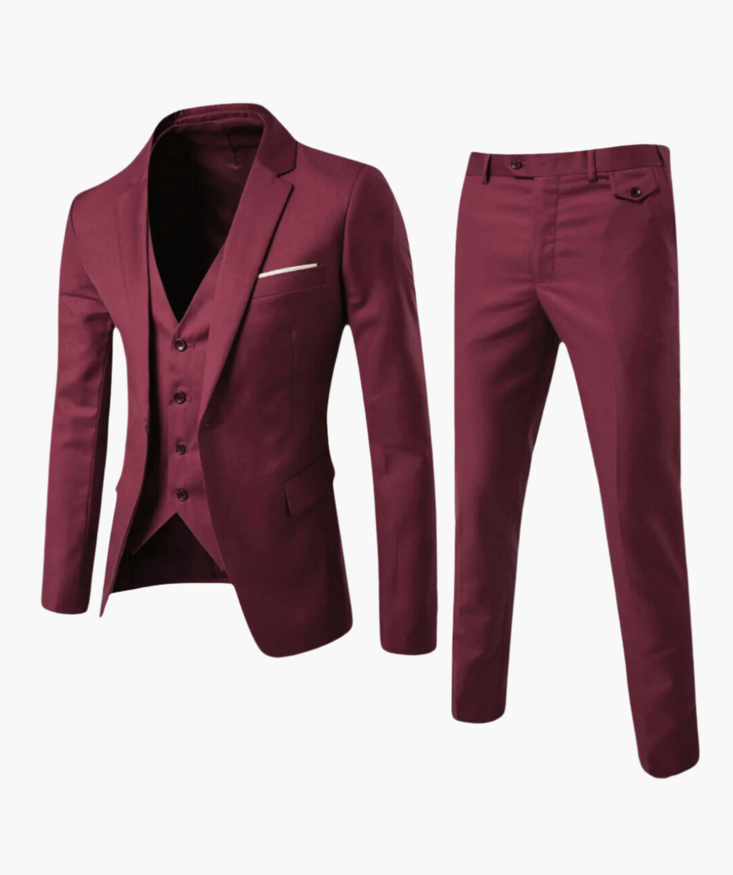 Herren Business 3-teilig Anzug – Eleganter Dreiteiler für Hochzeit & Büro