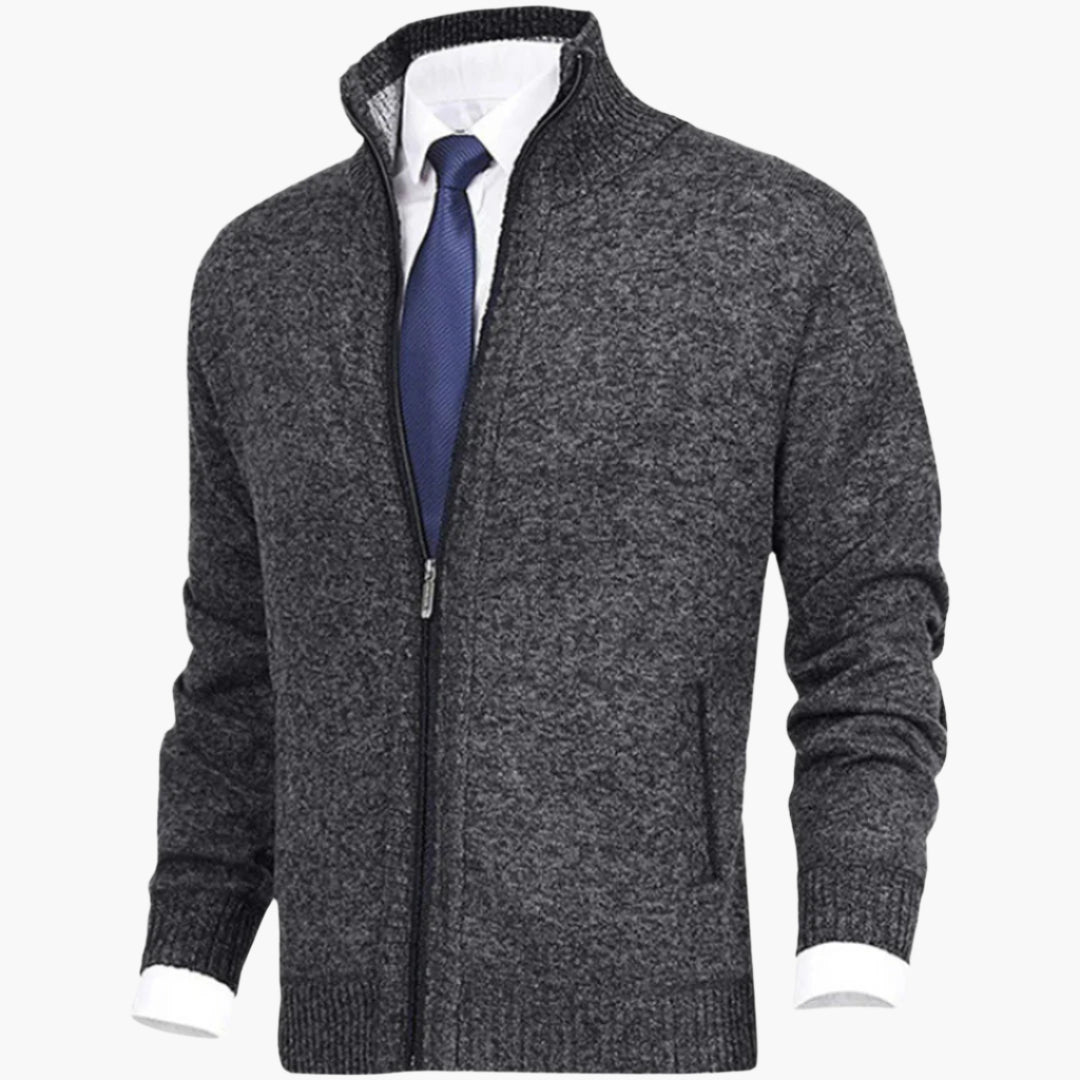 Herren Strickjacke mit Reißverschluss – Stilvolles Freizeit- und Business-Outfit