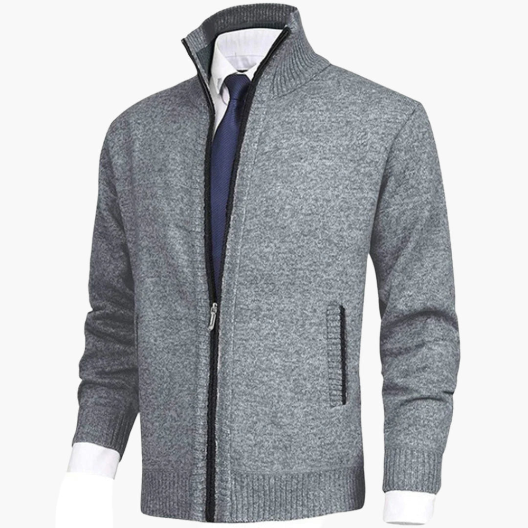 Herren Strickjacke mit Reißverschluss – Stilvolles Freizeit- und Business-Outfit