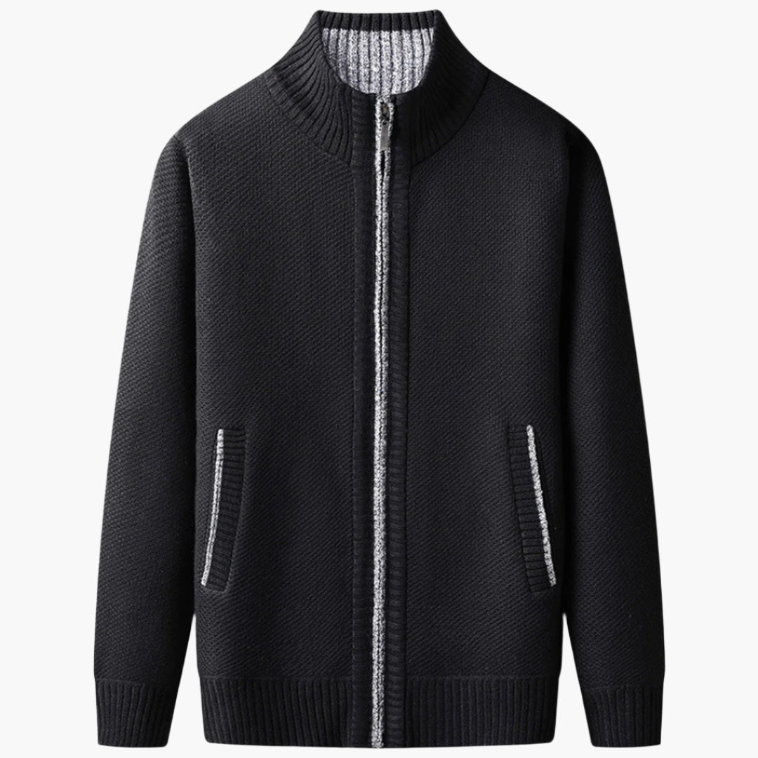 Herren Strickjacke mit Reißverschluss – Stilvolles Freizeit- und Business-Outfit