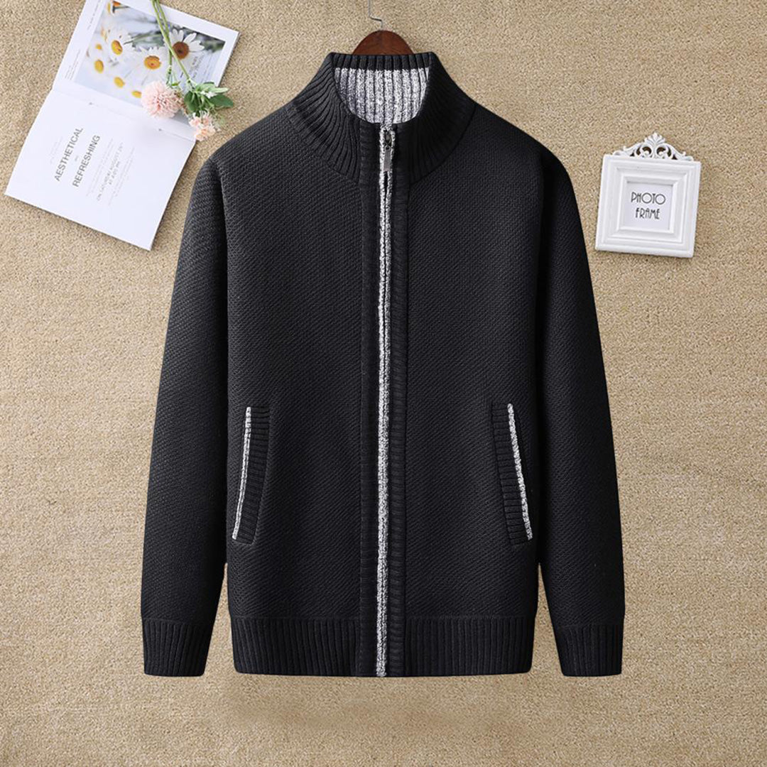 Herren Strickjacke mit Reißverschluss – Stilvolles Freizeit- und Business-Outfit