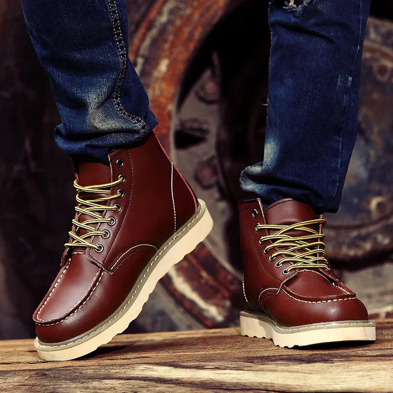 Herren Winter Retro Stiefel – Modische warme Outdoor Boots für Alltag & Freizeit