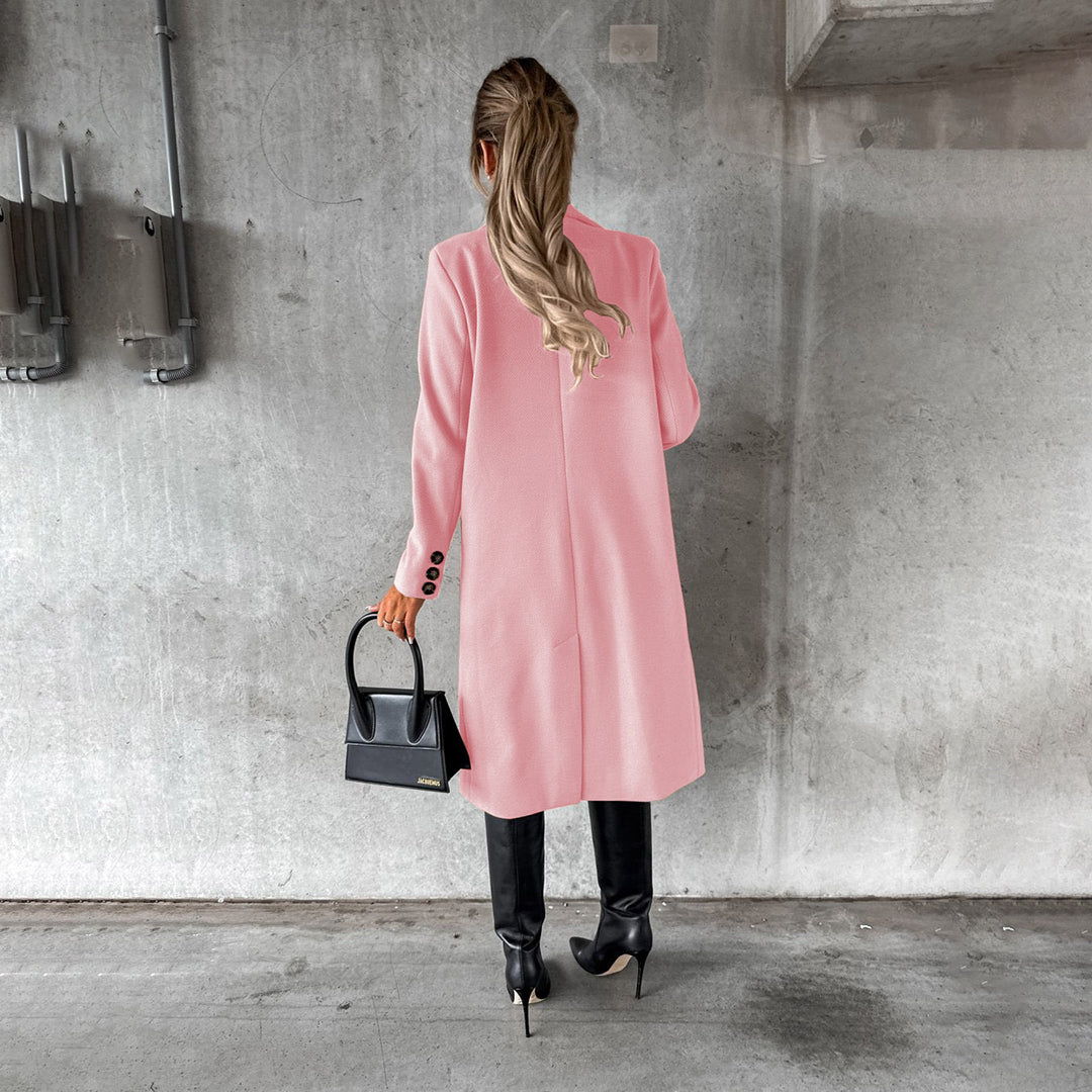 Damen Wintermantel – Eleganter Business- und Alltagsmantel, Doppelreihig, Modernes Design