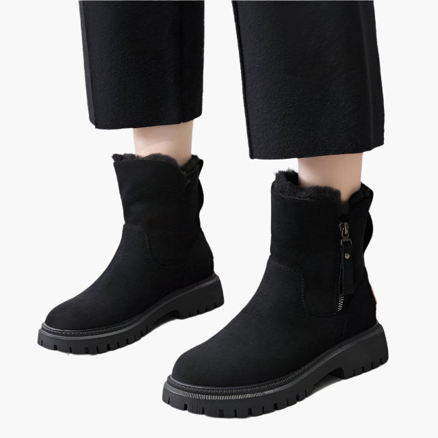 Damen Winterstiefel mit Warmfutter – Modische, wasserdichte Outdoor Boots für kalte Tage