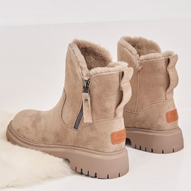 Damen Winterstiefel mit Warmfutter – Modische, wasserdichte Outdoor Boots für kalte Tage
