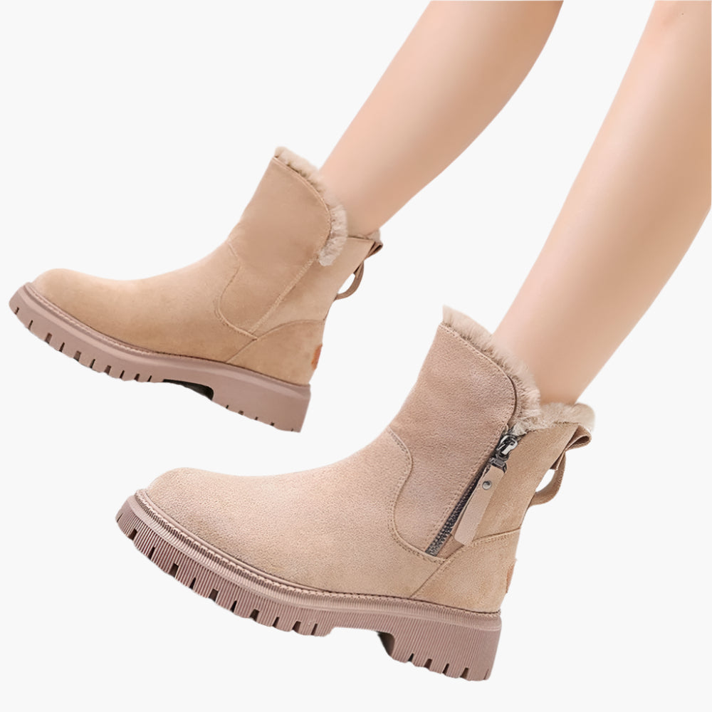 Damen Winterstiefel mit Warmfutter – Modische, wasserdichte Outdoor Boots für kalte Tage
