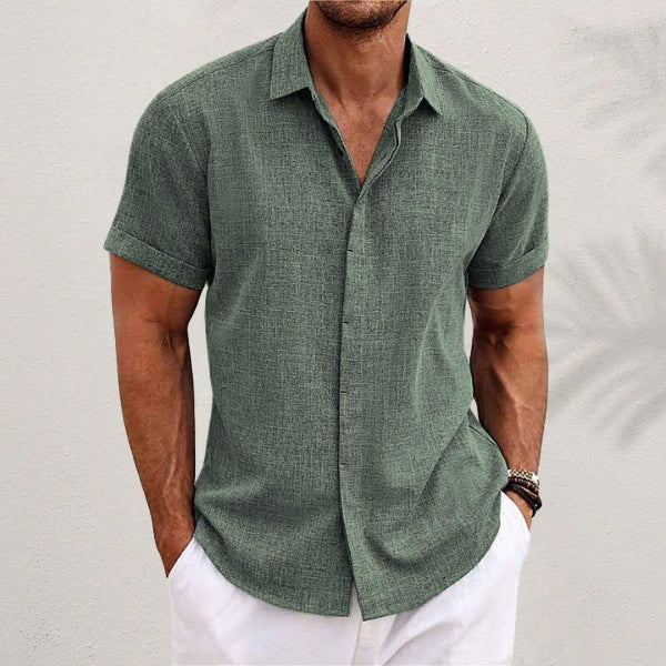 Joe – Lockeres Herren T-Shirt aus Leinen in einfarbig