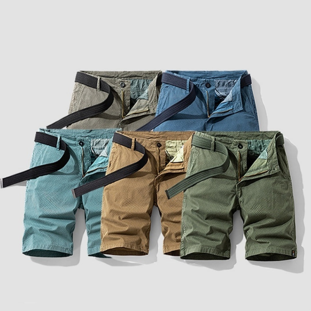 Billy – Sommer Herren Cargo Shorts mit gestreiftem Retro-Design