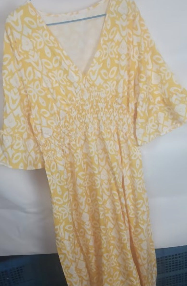 Danielle – V-Ausschnitt Floral Lockerer und Vielseitiger Langer Rock