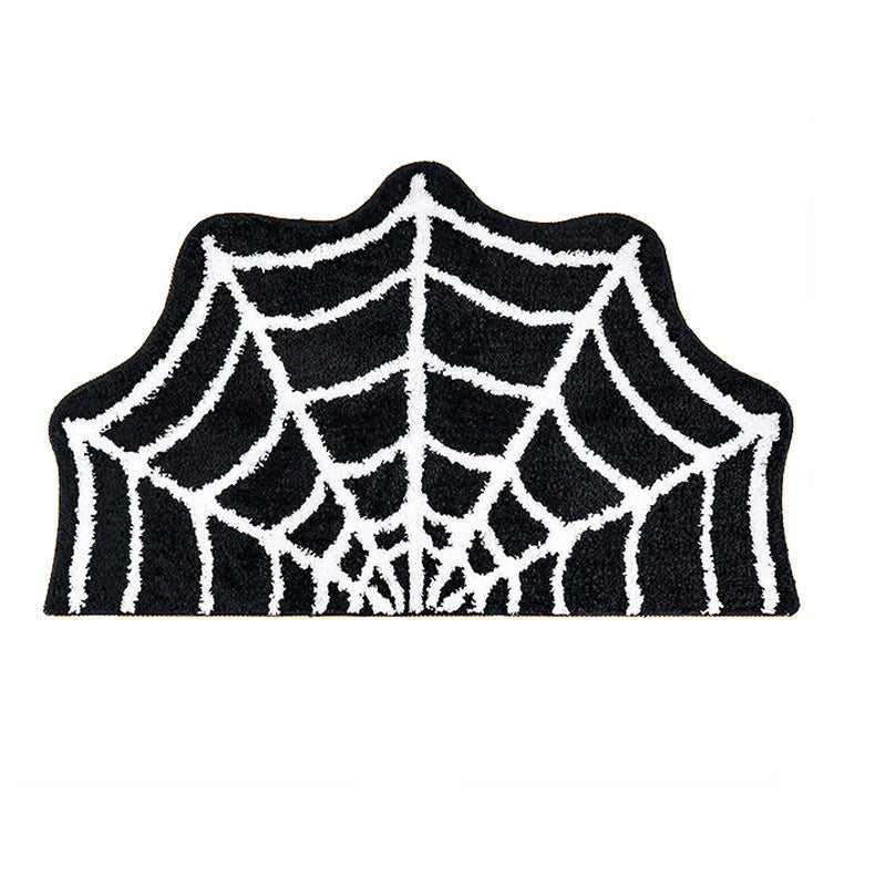 Halloween Fußmatte Spinnennetz – Deko-Teppich für den Eingangsbereich, perfekte Halloween-Party-Atmosphäre