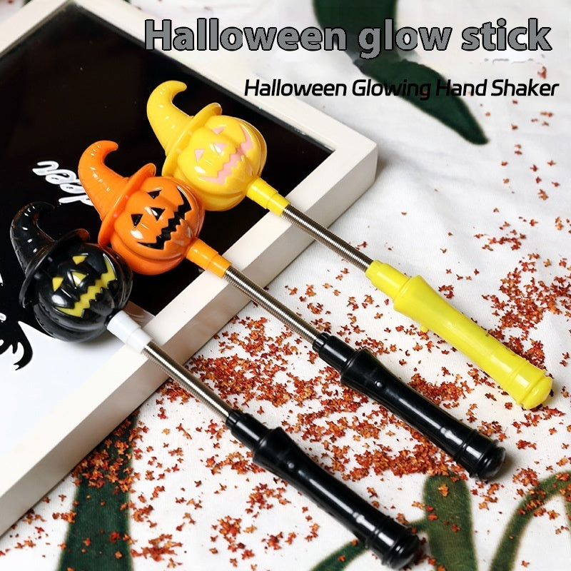 Halloween Leuchtender Handkurbelstab für Kinder – Party- und Dekorationsspaß
