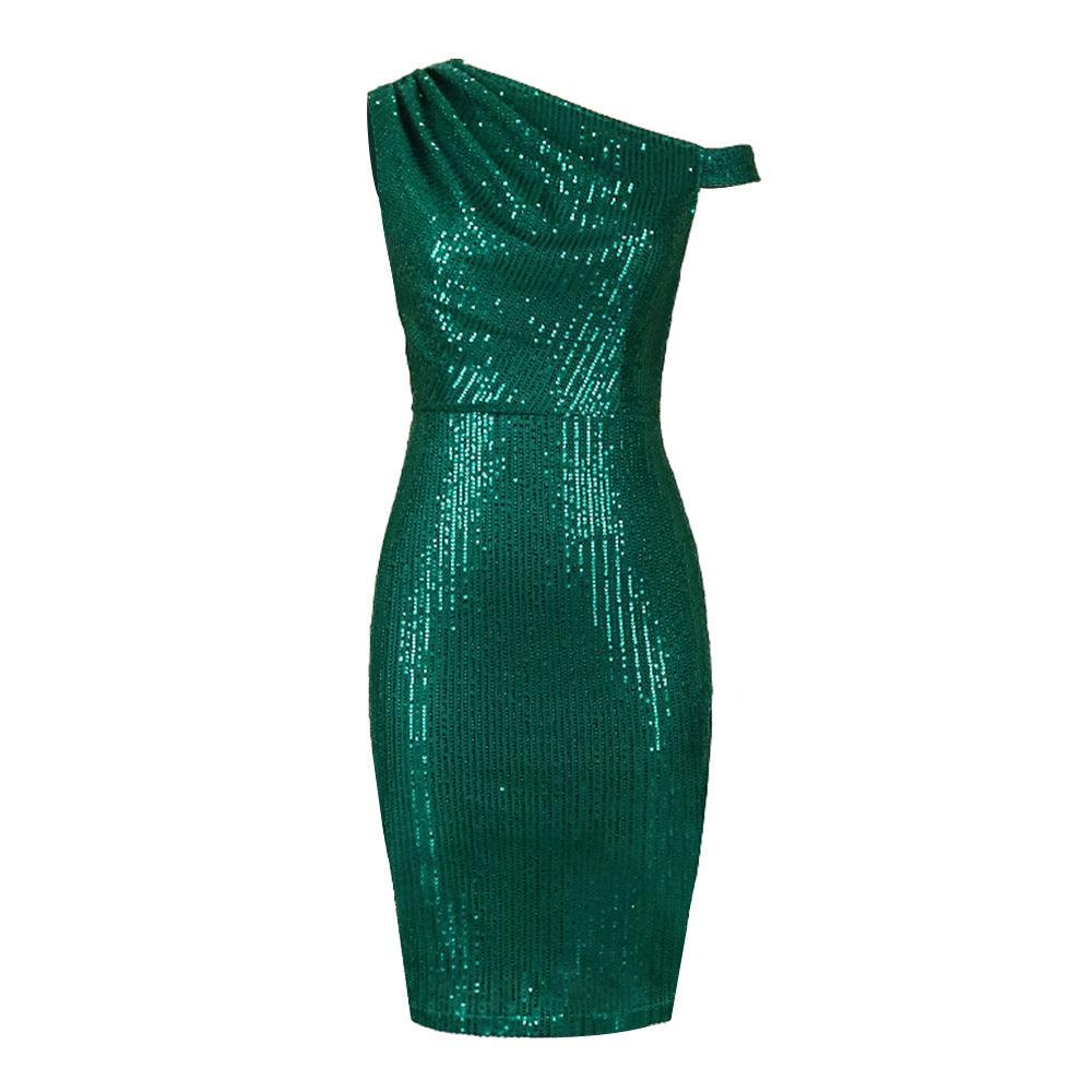 Sarah – Ein Schulterloses Ärmelloses Wickelkleid