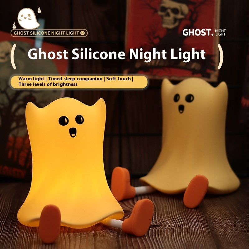 Halloween Geist Nachtlicht – Kinderzimmer Dekoration, Cartoon LED Lampe für Halloween Stimmung