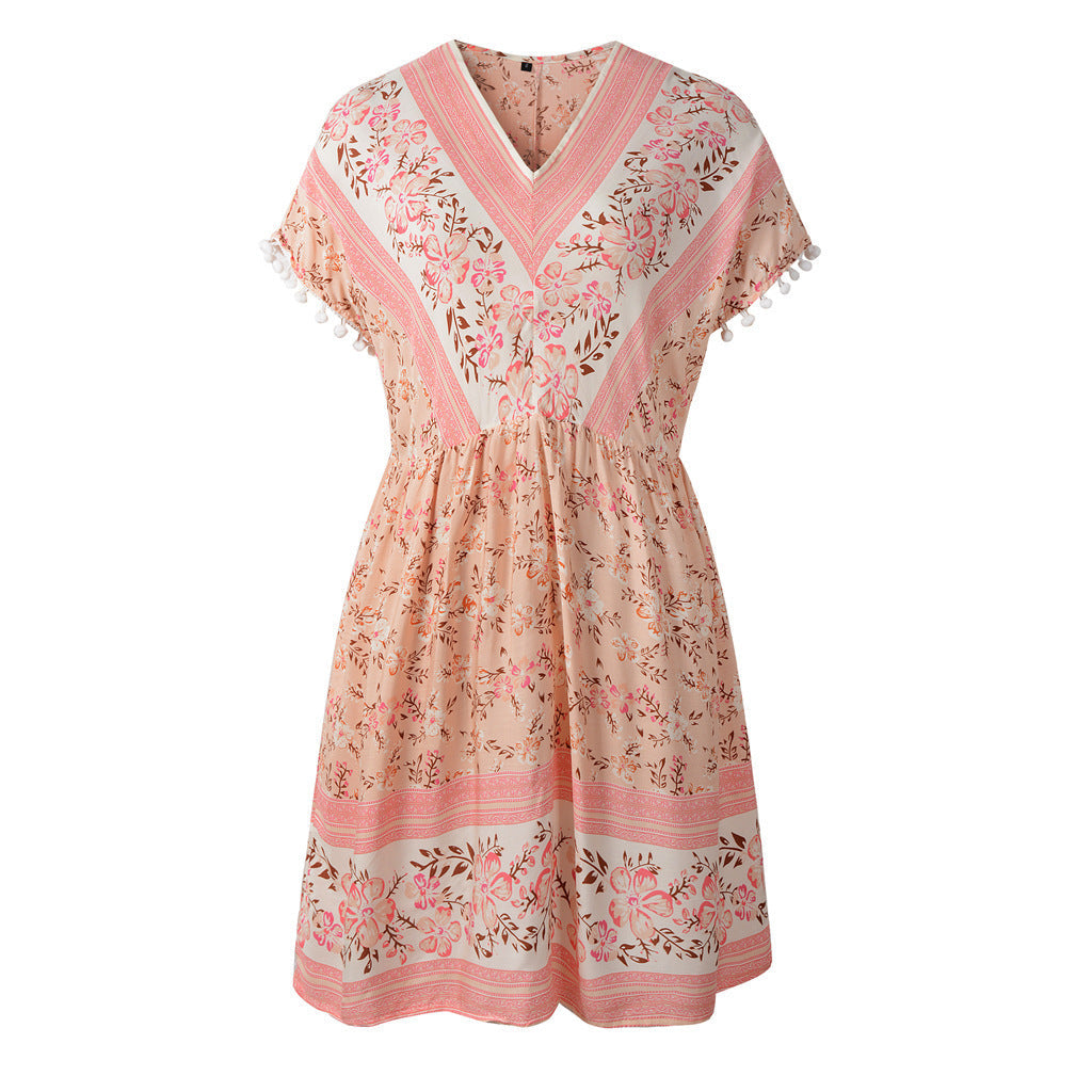 Shirley – Sommerliches Boho-Kleid mit Blumenmuster