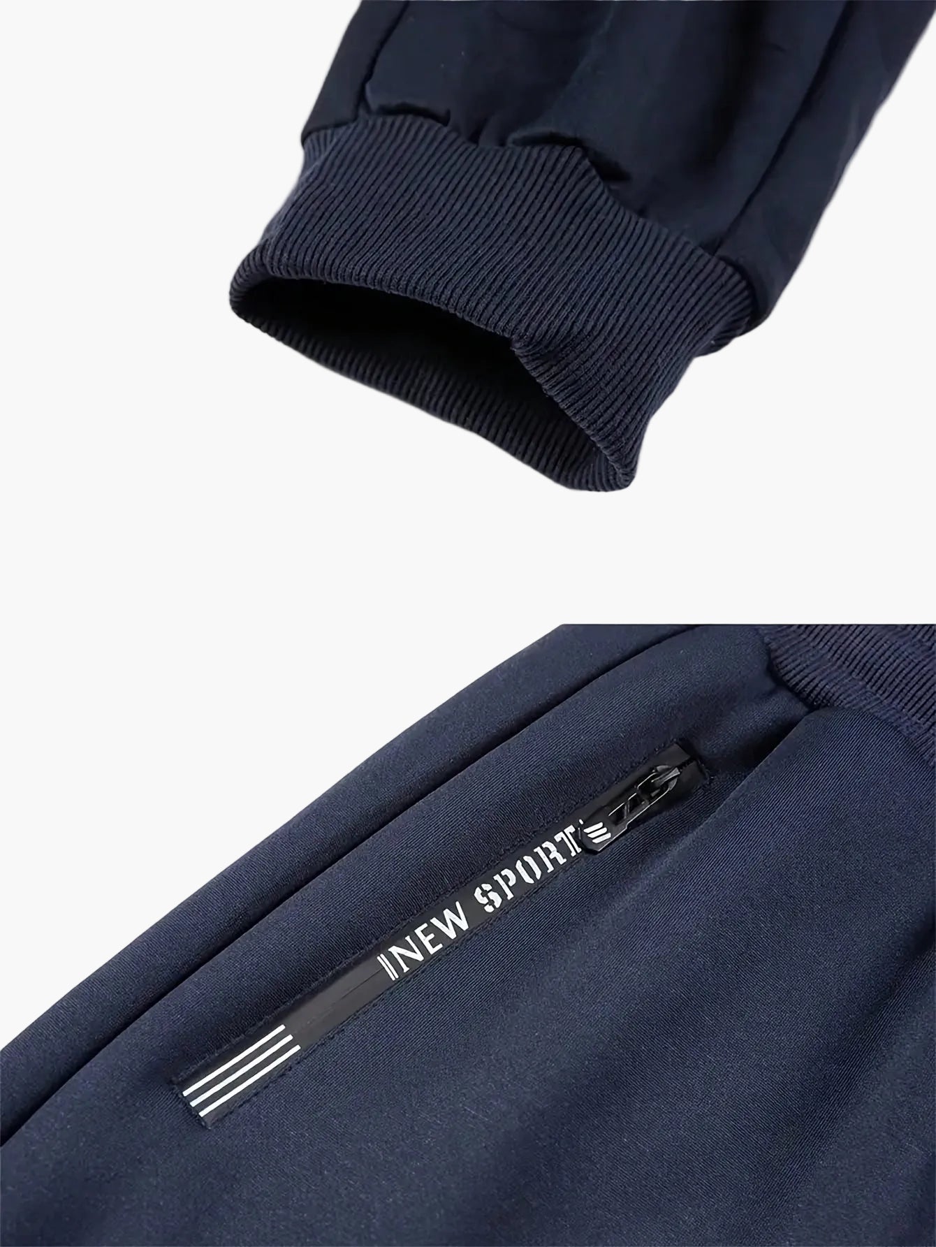 Herren Freizeit Trainingsanzug Set für Herbst und Winter – Warmes Outfit mit Fleecefutter, Jogginganzug für Alltag und Sport