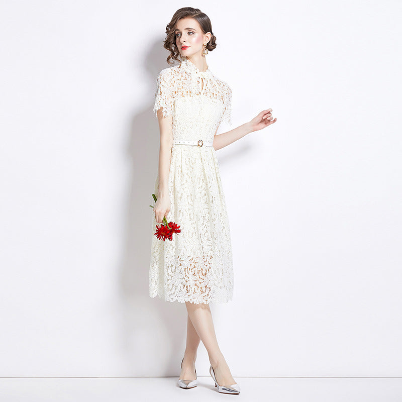 Damen Elegantes Spitzenkleid für besondere Anlässe – Mid Waist, Festlich, Stilvoll