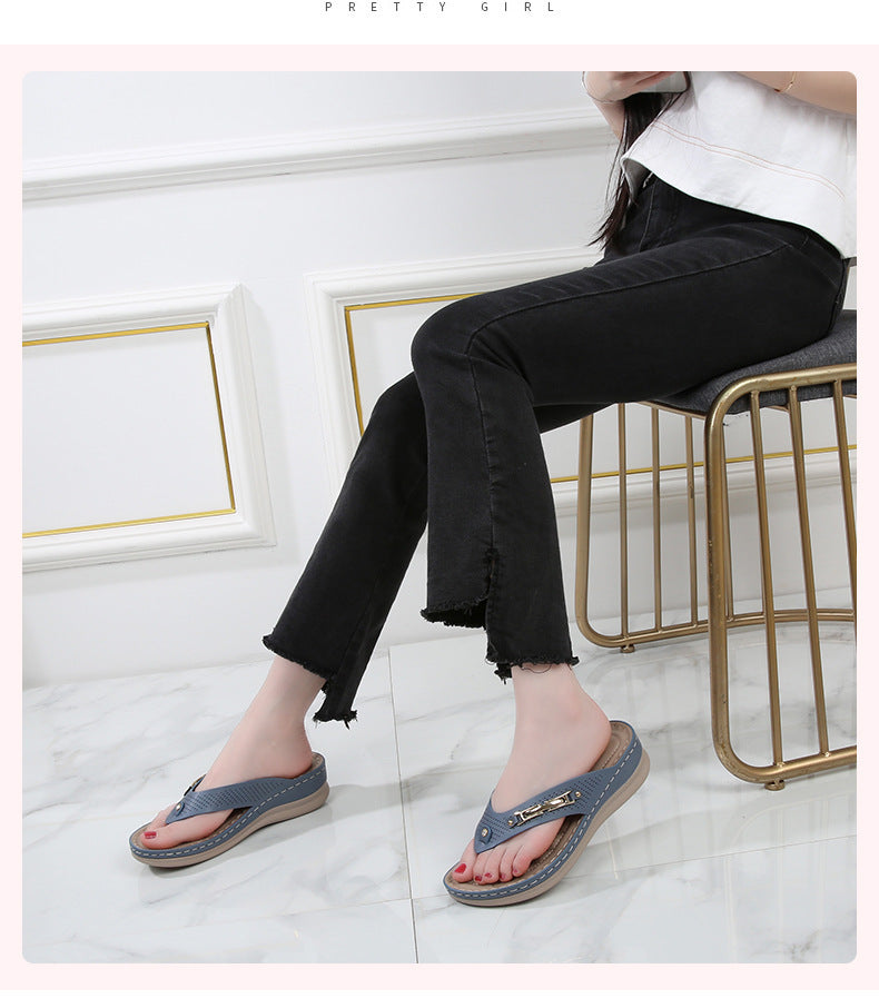 Charlotte – Bohemian Schwammkuchen Strand-Slipper
