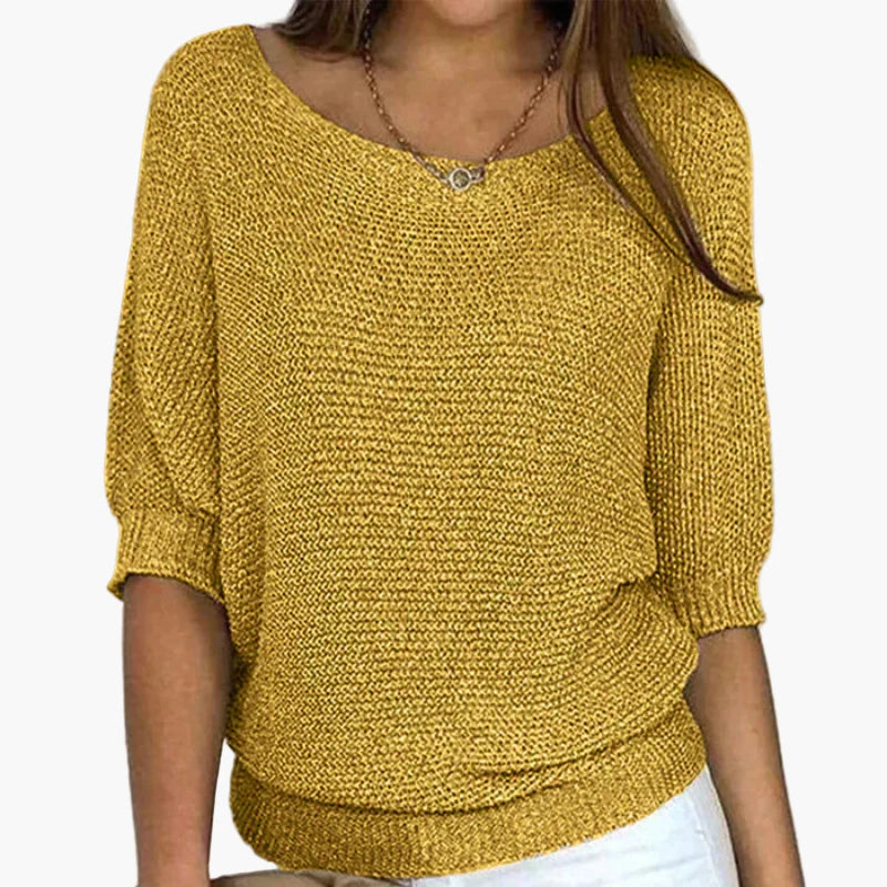 Damen Strickpullover Locker Freizeit Elegant – Perfekt für Alltag und Büro