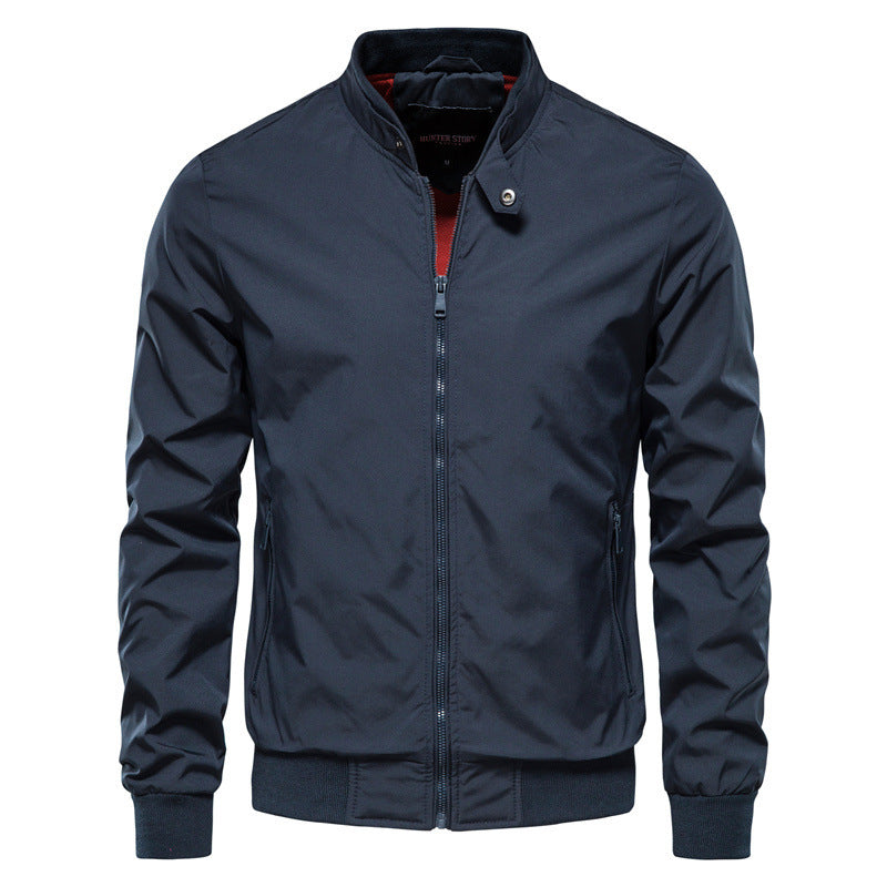 Leichte Herren Sommerjacke – Atmungsaktive Jacke für warme Tage mit Reißverschluss