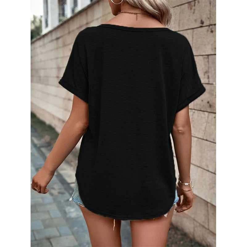 Donna – Sommerbluse mit Knopfdesign