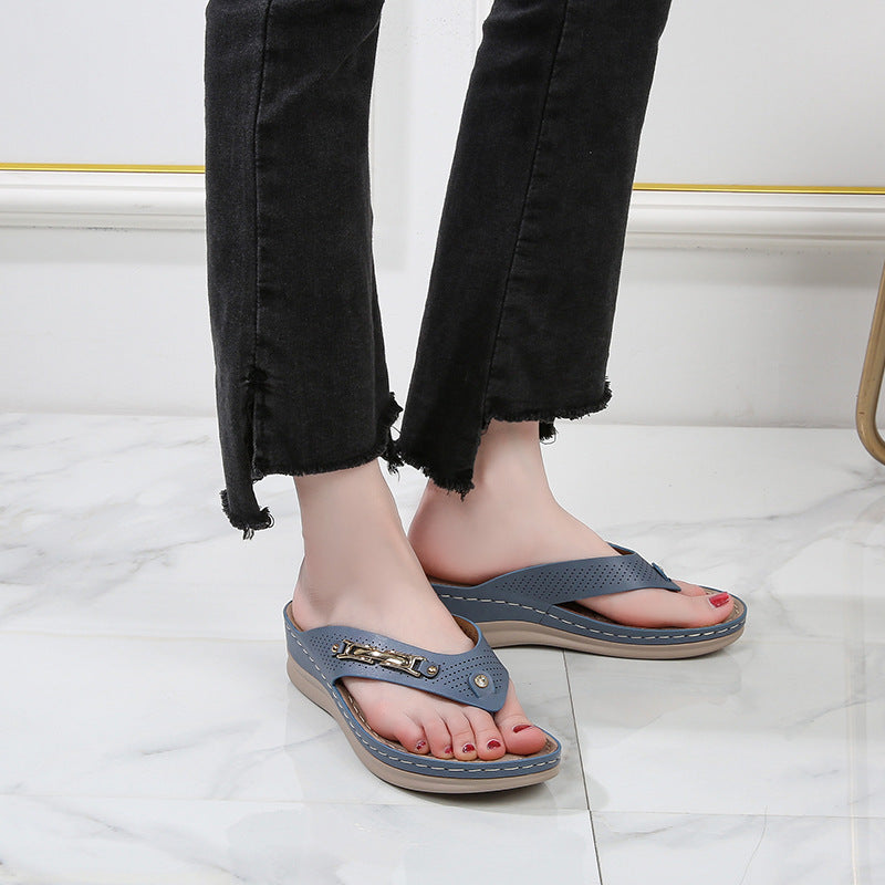 Charlotte – Bohemian Schwammkuchen Strand-Slipper
