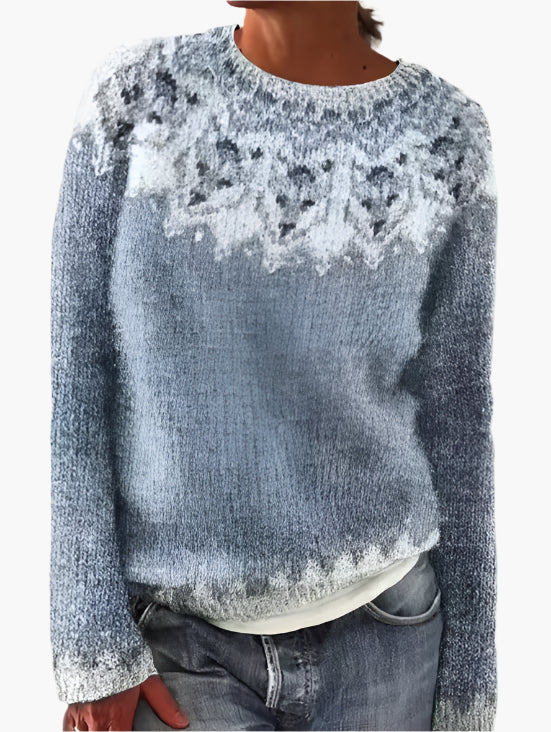 Damen Retro Pullover im Norweger-Stil – Bequemer Strickpullover für Herbst & Winter