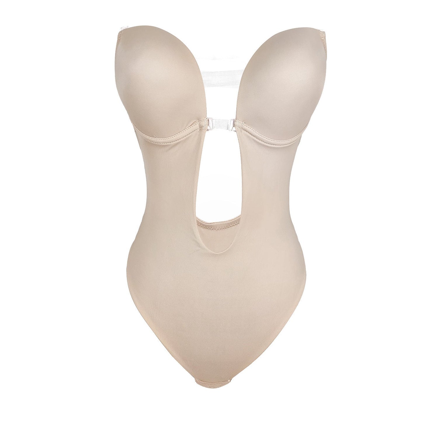 Amy – Enges Einteiler mit tiefem V-Ausschnitt und engem Bauch