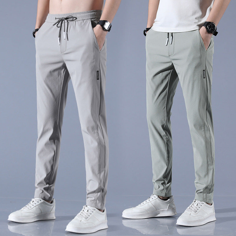 John – Atmungsaktive gerade Sporthose aus Sommer-Eis-Seide für Herren