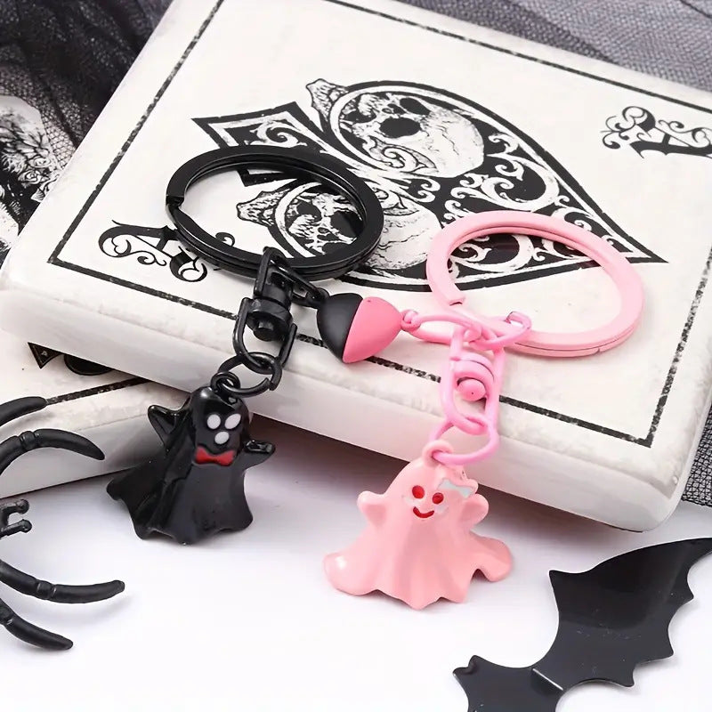Halloween Schlüsselanhänger Set – Lustige Geister für Paare, Freunde & Deko