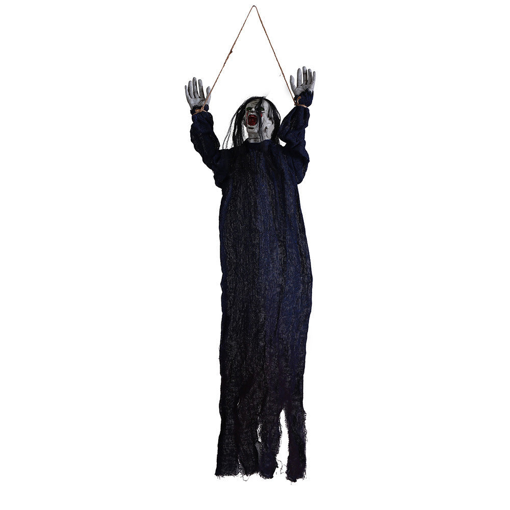Halloween Hängende Geister Deko – Gruselige Ornament Figuren für Halloweenpartys & Spukhäuser