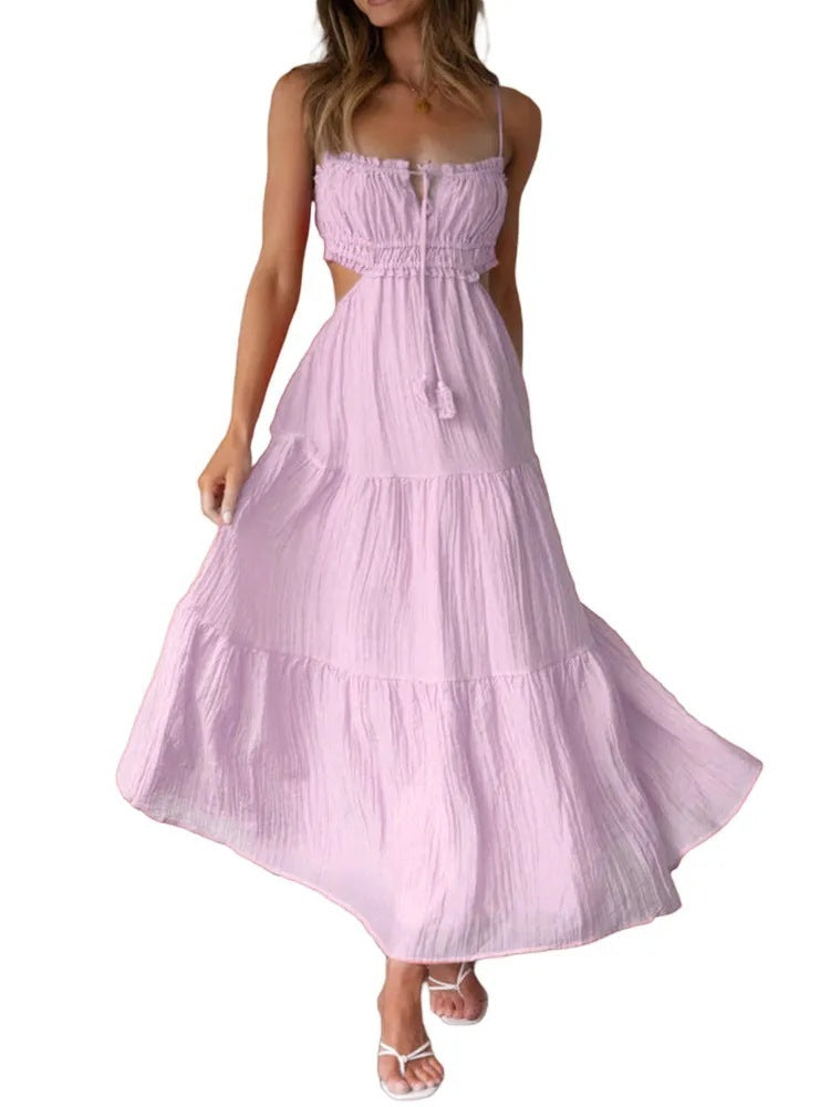 Angela – Elegantes Rückenfreies Maxikleid