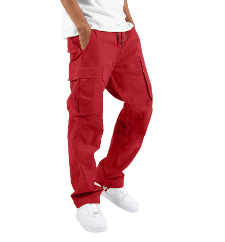 Herren Cargo-Hose im Streetwear-Stil – Bequeme Freizeithose mit geradem Schnitt und großen Taschen