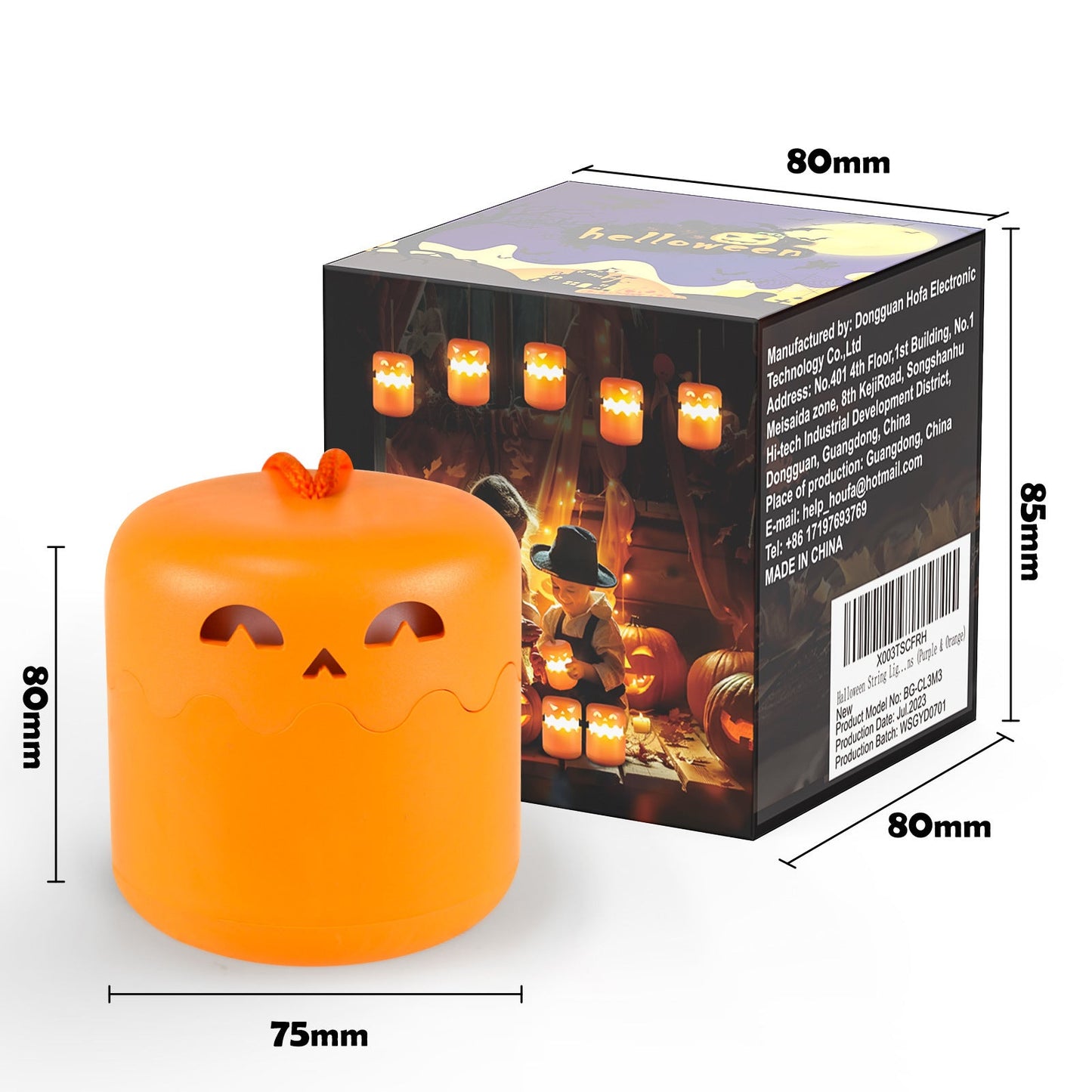 Halloween Deko LED Kürbis-Licht – Stimmungsvolle Lampe für Halloween-Partys & Gruselige Dekoration