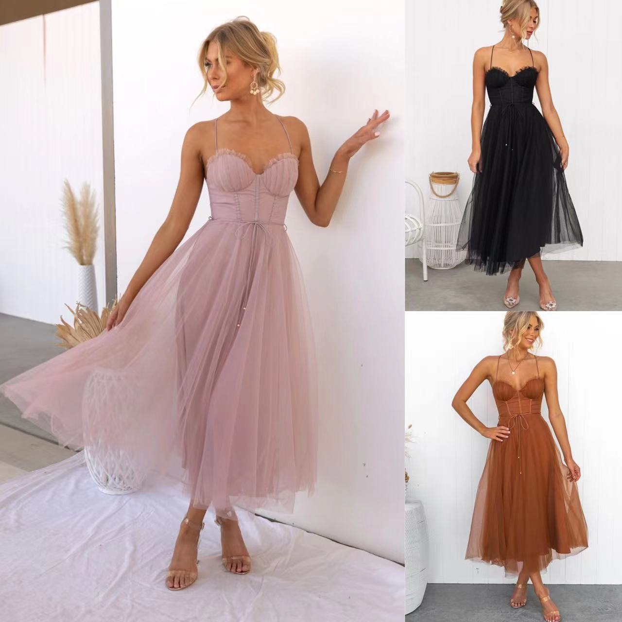 Vanessa – Partykleid mit Mesh für den Abend