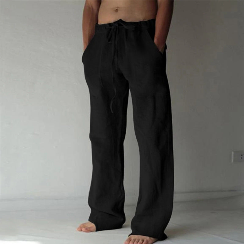 Herren Freizeithose Jogginghose Japanischer Stil Locker Gerade Bein