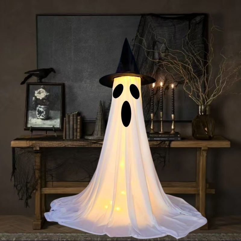 Halloween Deko Geister Figuren mit LED – Lustige & Gruselige Halloween Dekoration für Party & Zuhause