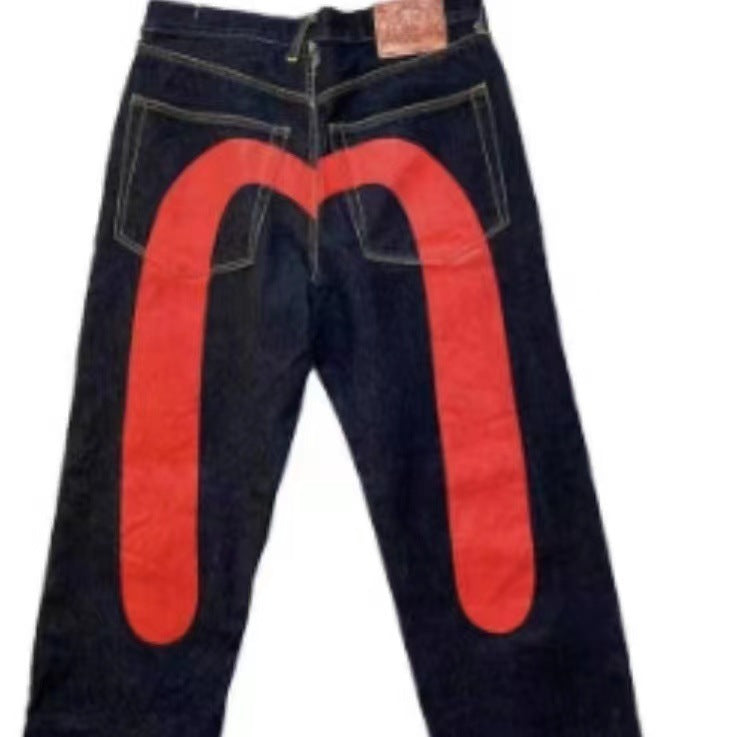 Ruth – Lockere Damenjeans mit klassischem Druck