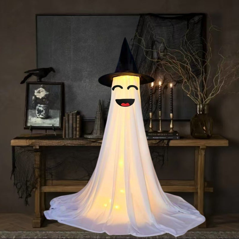 Halloween Deko Geister Figuren mit LED – Lustige & Gruselige Halloween Dekoration für Party & Zuhause