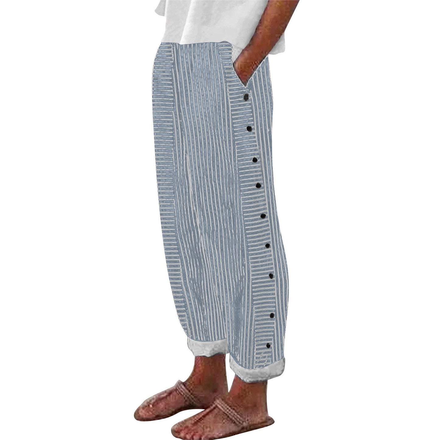 Francesca – Gestreifte Freizeithose für Damen