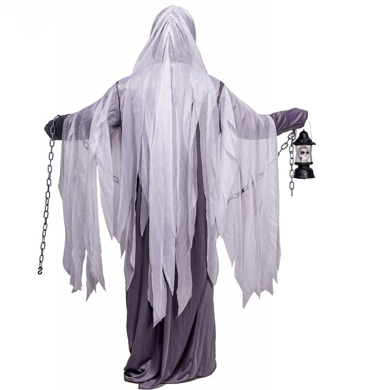 Halloween Geisterkostüm für Erwachsene – Spukiges Herren Kostüm für Halloween Party & Dekoration