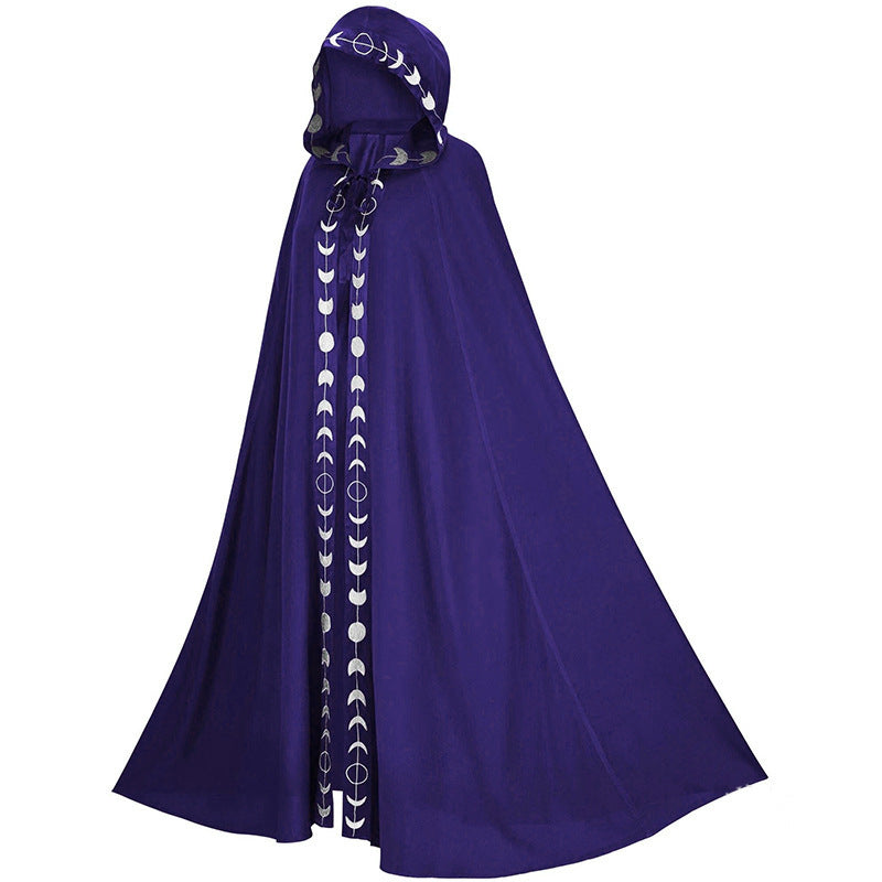 Halloween Umhang mit Kapuze für Erwachsene – Mystischer Cosplay Mantel Unisex für Party & Kostüm