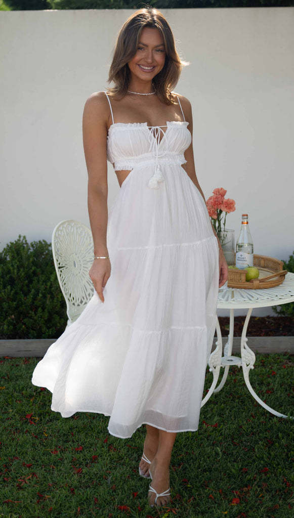 Angela – Elegantes Rückenfreies Maxikleid