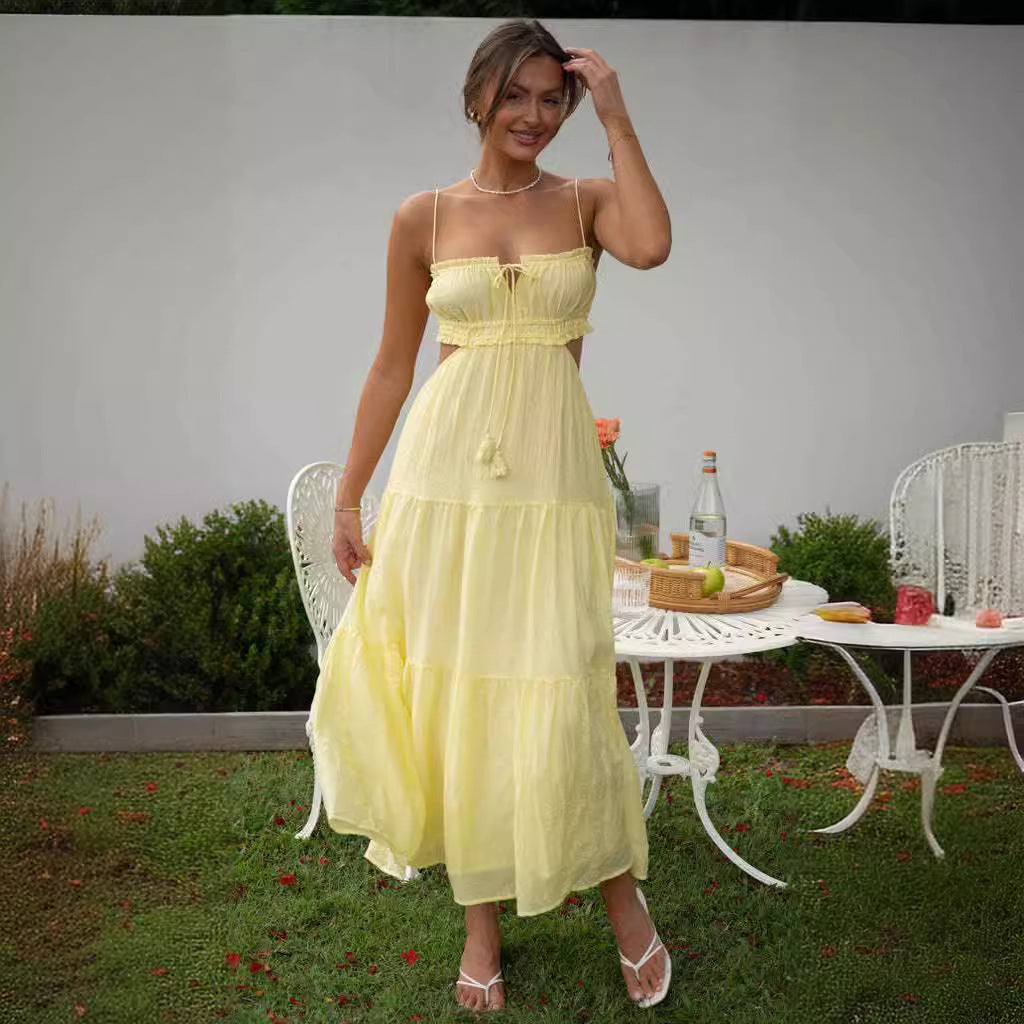Angela – Elegantes Rückenfreies Maxikleid
